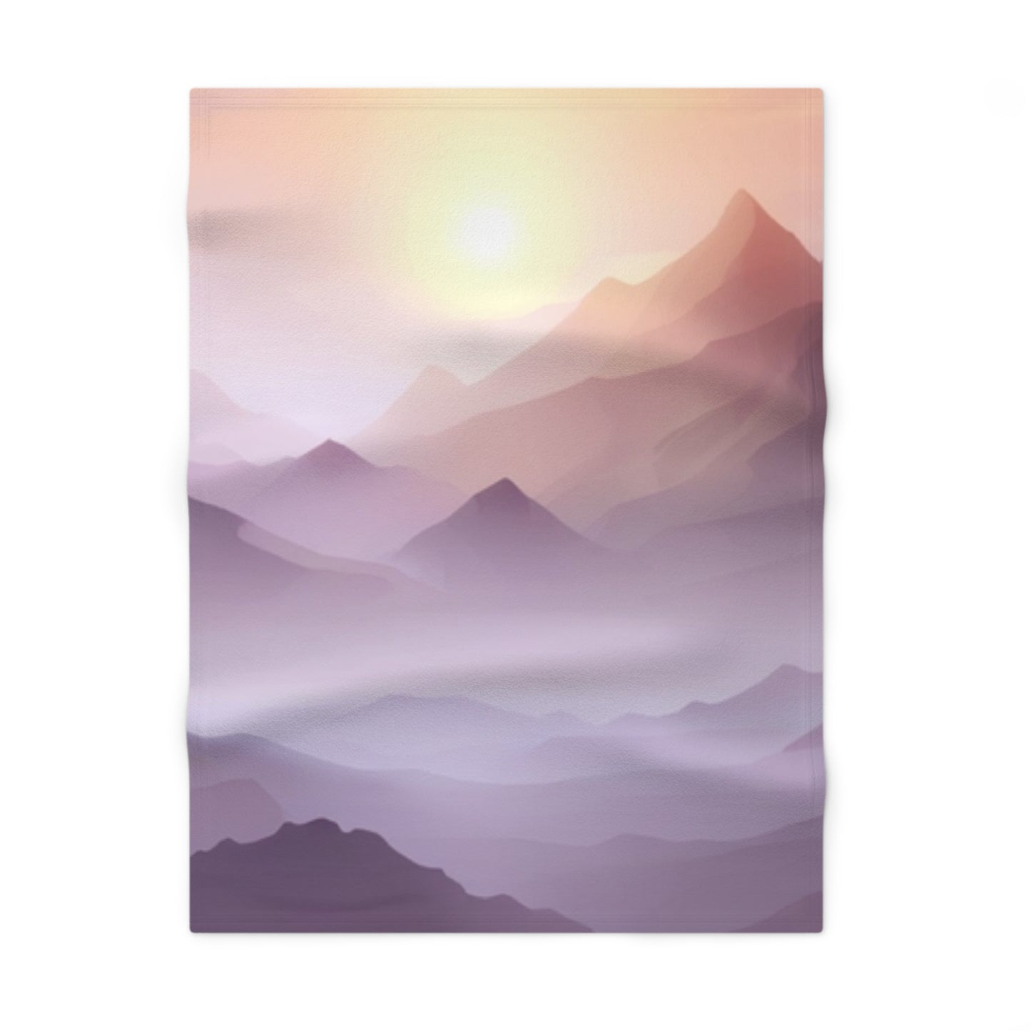 Purple Mountains, Soft Fleece Baby Blanket