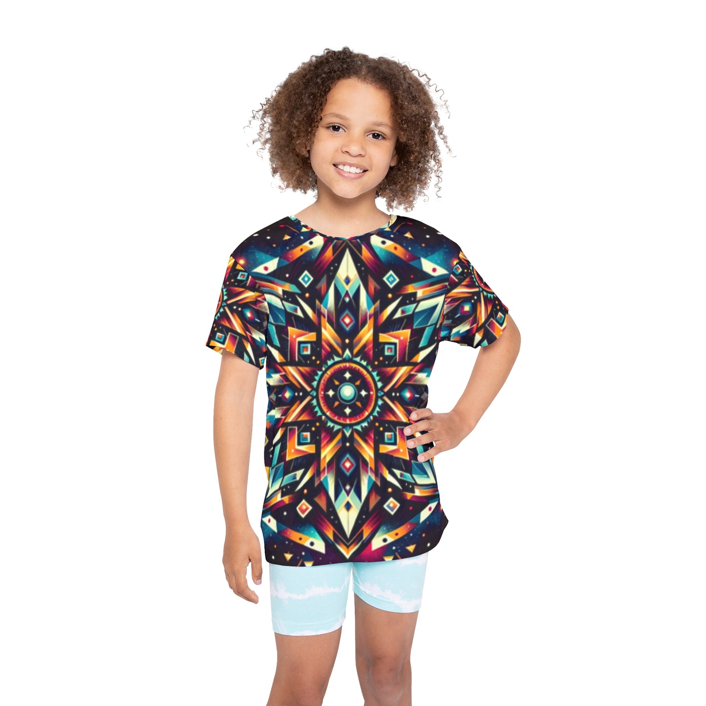 Geometric Tribal, Kids Sports Jersey (AOP)