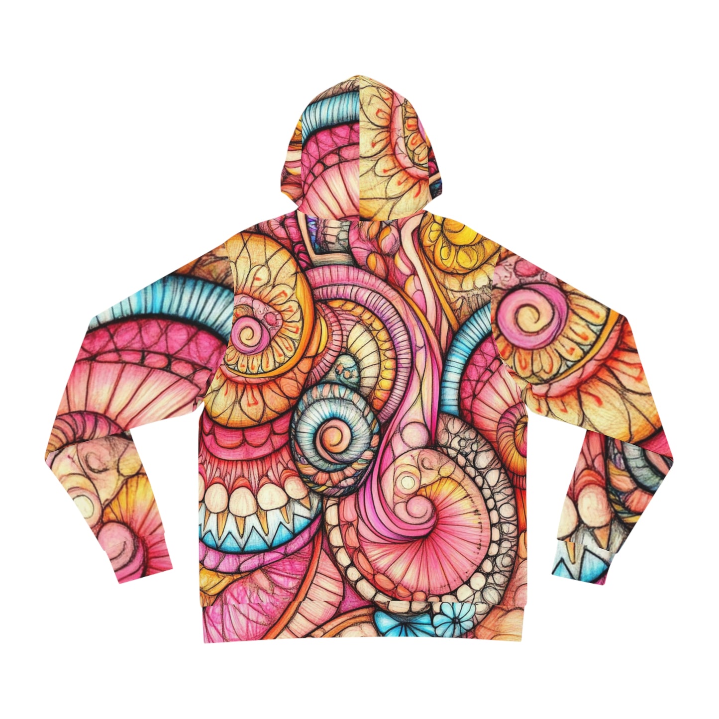 Abstract Seashell, Unisex Fashion Hoodie (AOP)