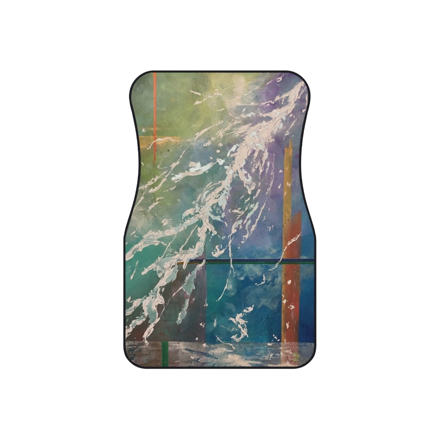 Aqua Wave Car Mats - Splashy Front Floor Mats for Stylish Vehicles, Car Accessories, Gift for Car Lovers, Waterproof Mats
