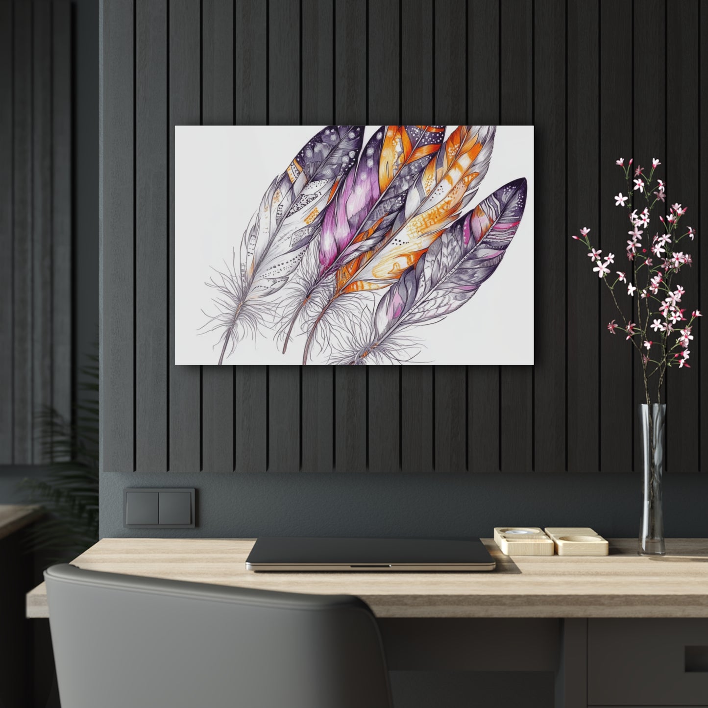 White Feather, Acrylic Prints