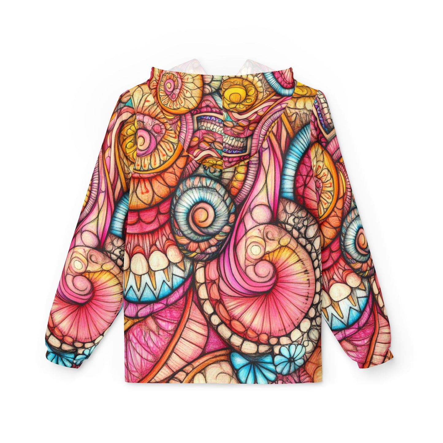 Abstract Seashell, Unisex Windbreaker Jacket (AOP)