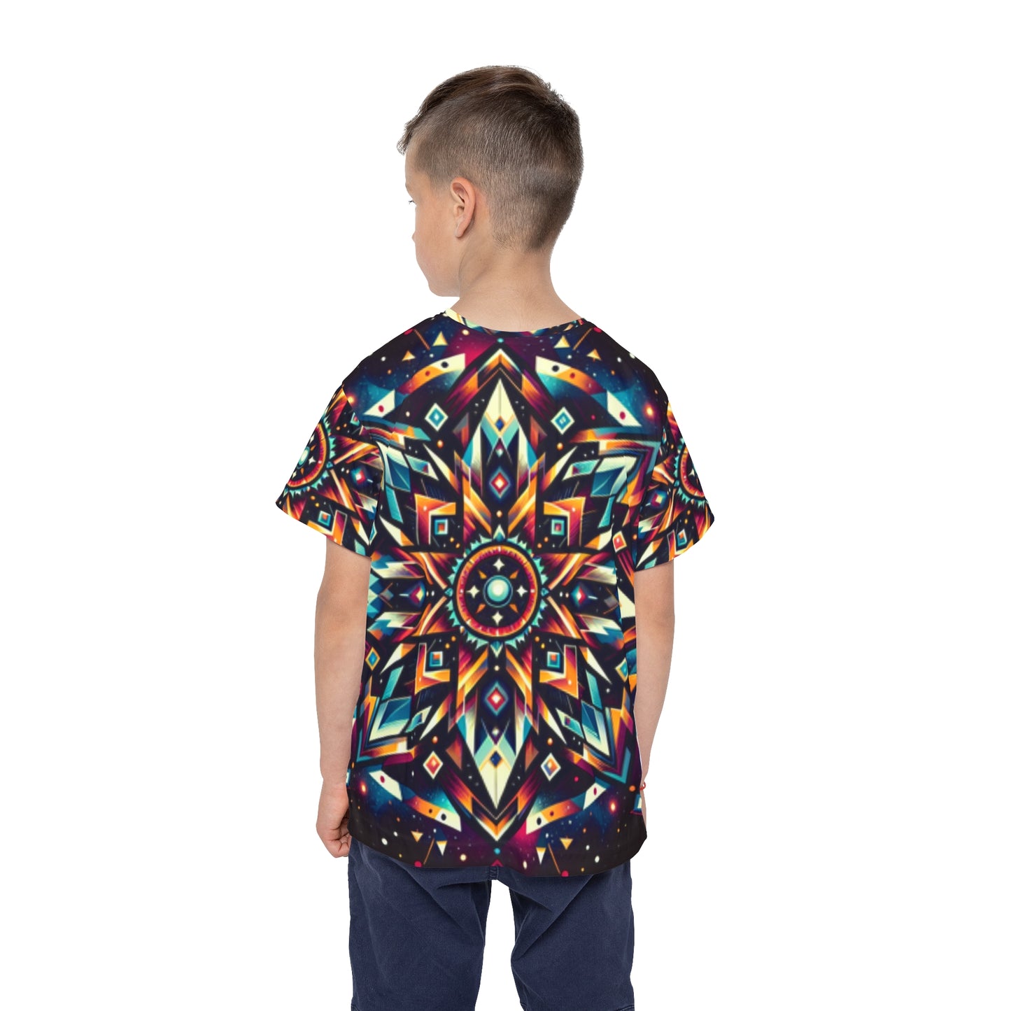 Geometric Tribal, Kids Sports Jersey (AOP)