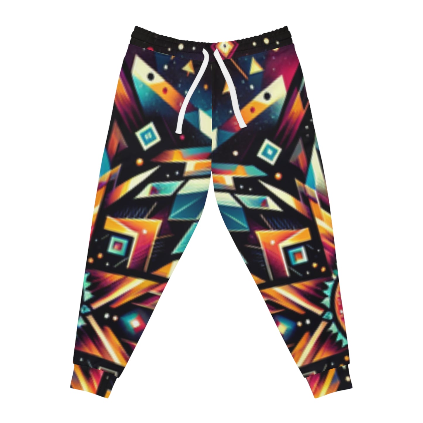 Geometric Tribal, Unisex Athletic Joggers (AOP)