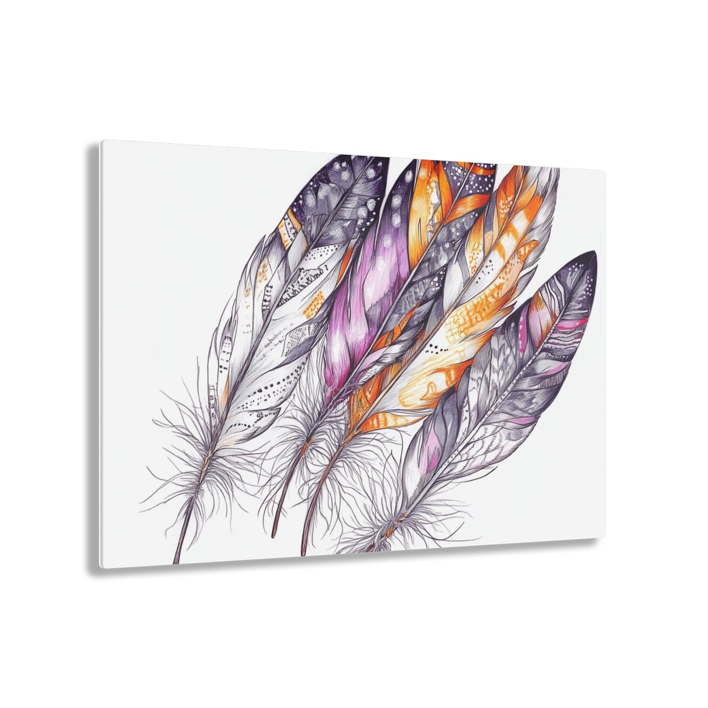 White Feather, Acrylic Prints