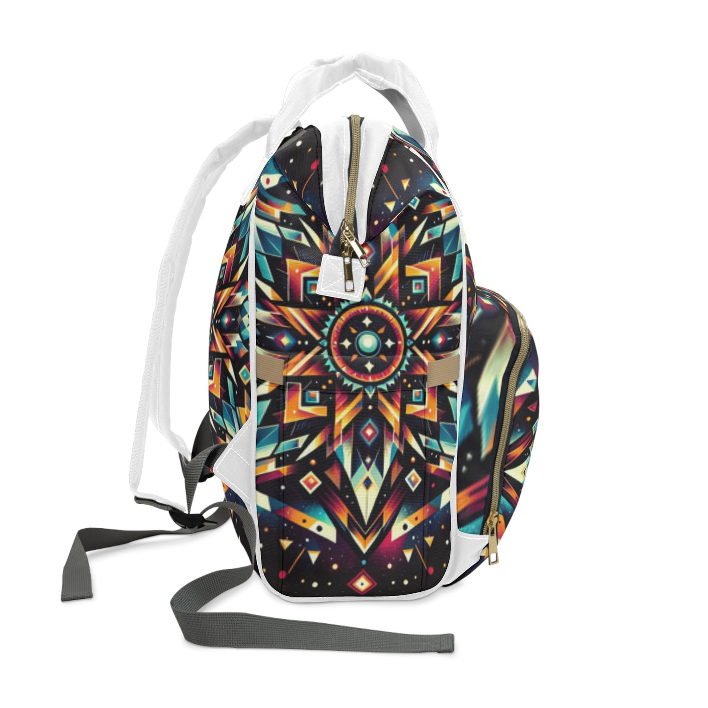 Geometric Tribal, Multifunctional Diaper Backpack