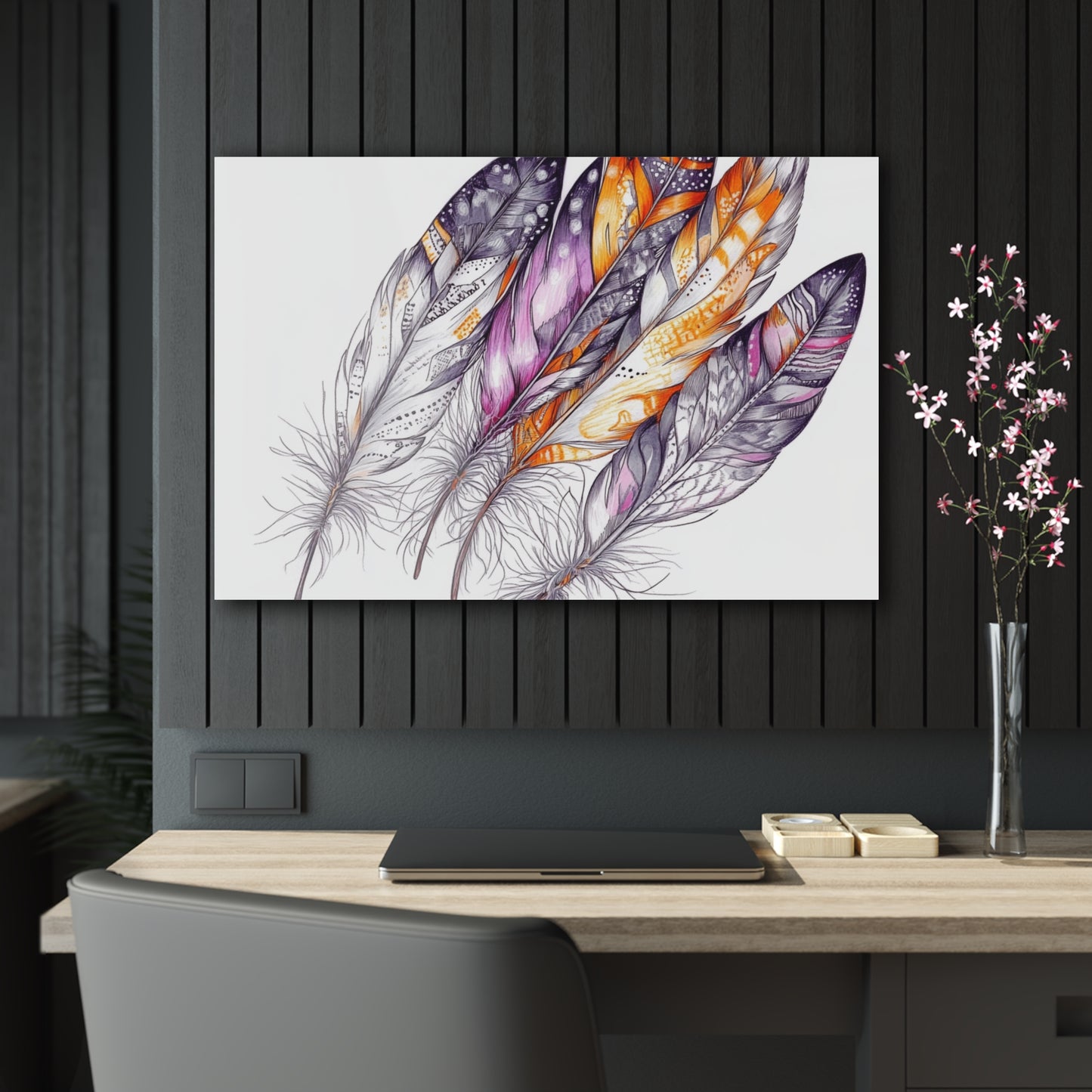 White Feather, Acrylic Prints