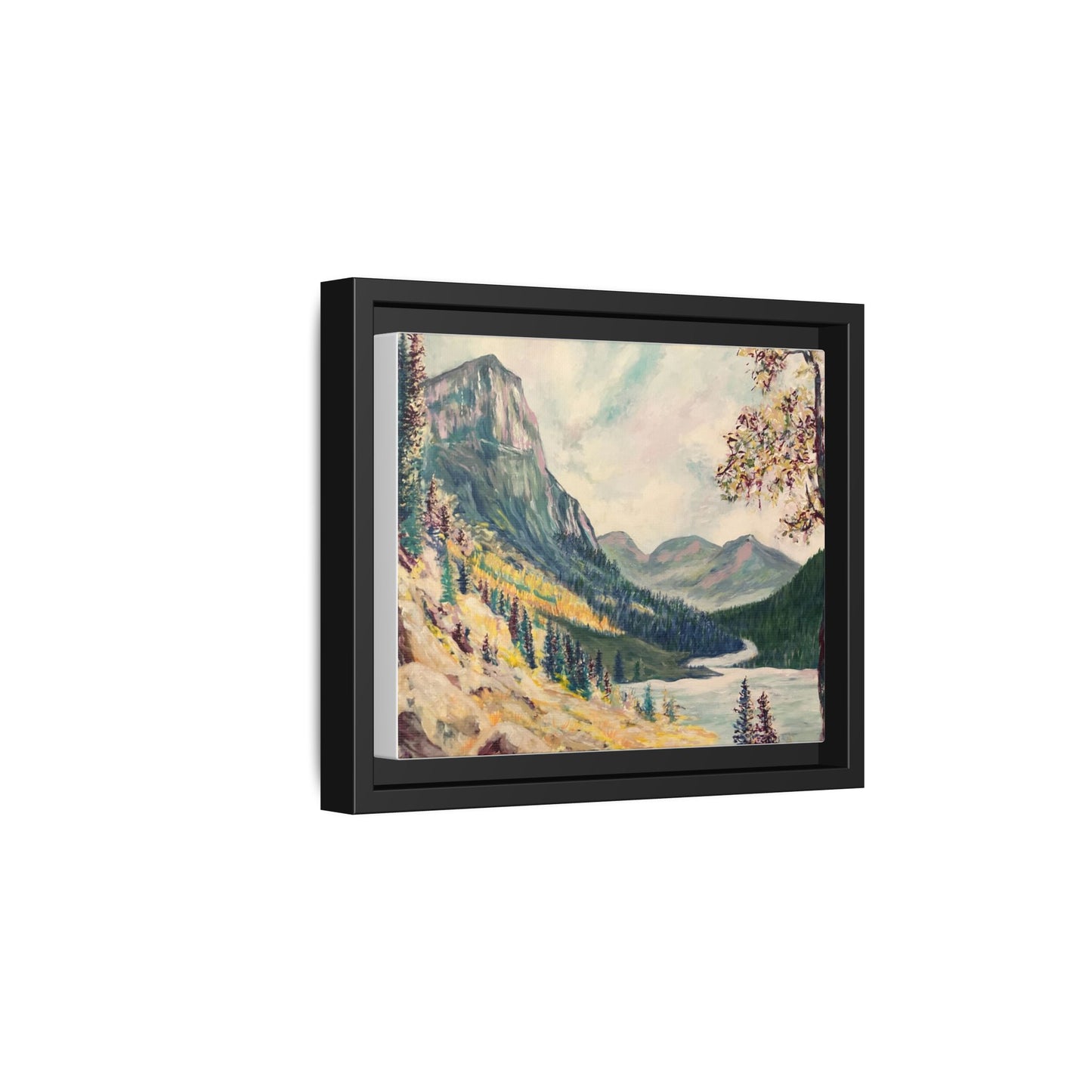 Cascading Landscape Framed Art, Nature Wall Decor, Scenic Home Décor, Mountain Artwork, Gift for Nature Lovers