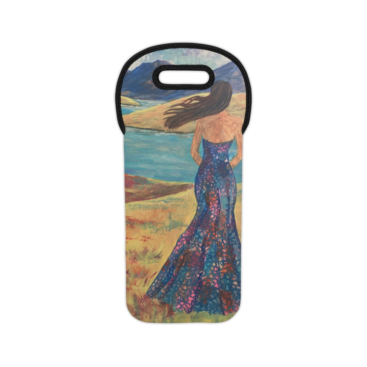 Elegant Floral Wine Tote Bag, Perfect for Picnics, Weddings, and Gift Giving, Wine Carrier, Wine Lover Gift, Summer Vibes