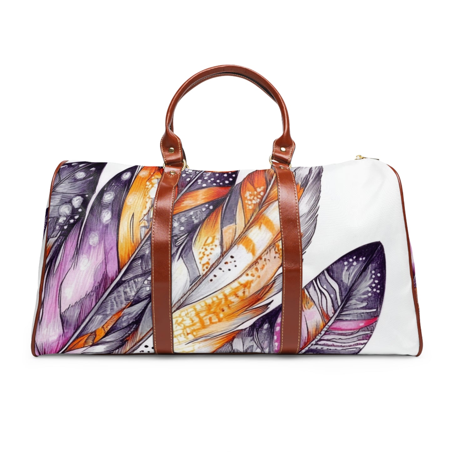 White Feathers, Waterproof Travel Bag