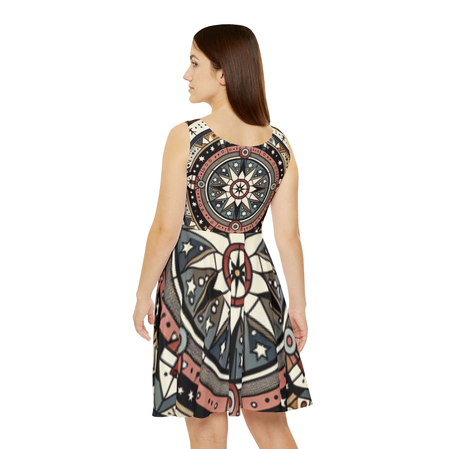 Sandstone, Women's Skater Dress (AOP)