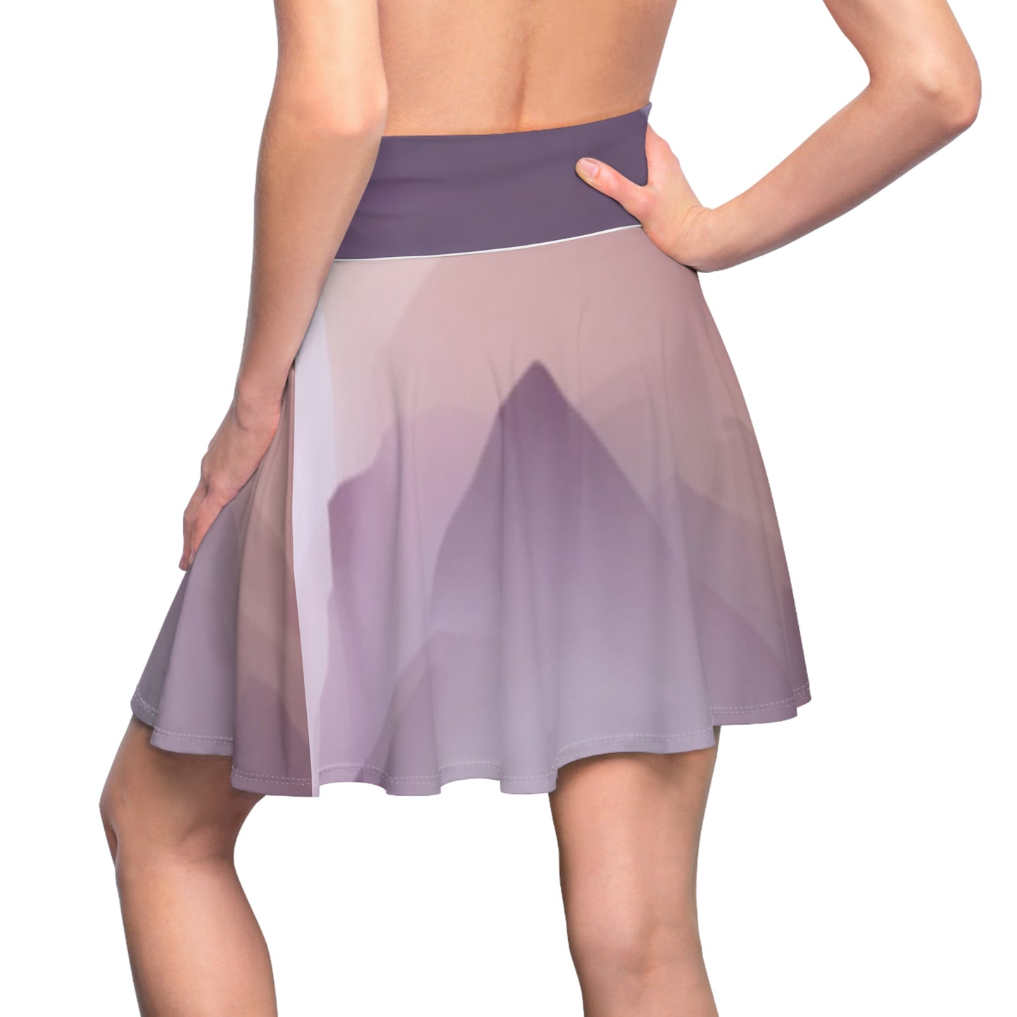 Purple Mountains, Women's Skater Skirt (AOP)