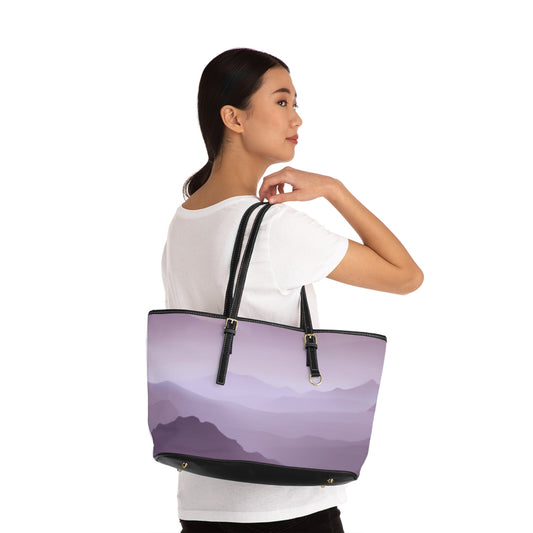 Purple Mountains Bottom, PU Leather Shoulder Bag