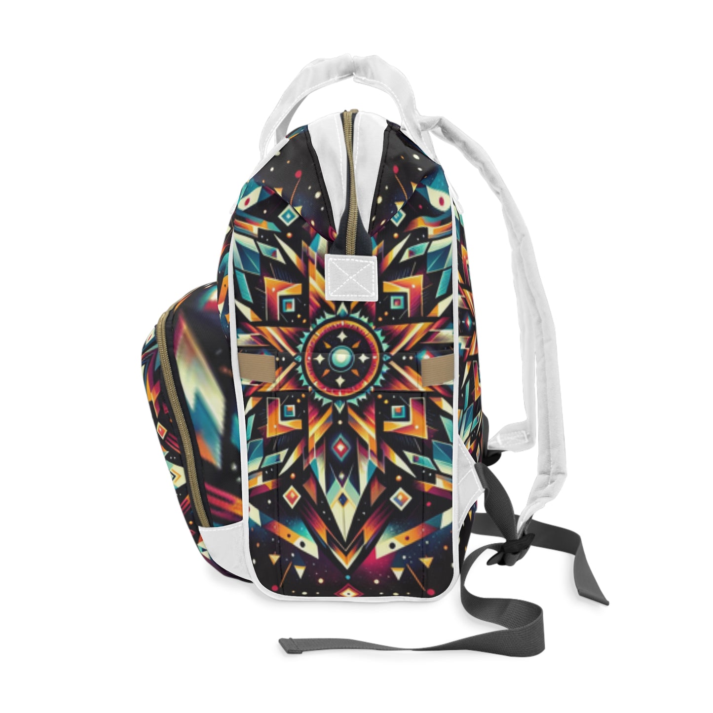 Geometric Tribal, Multifunctional Diaper Backpack