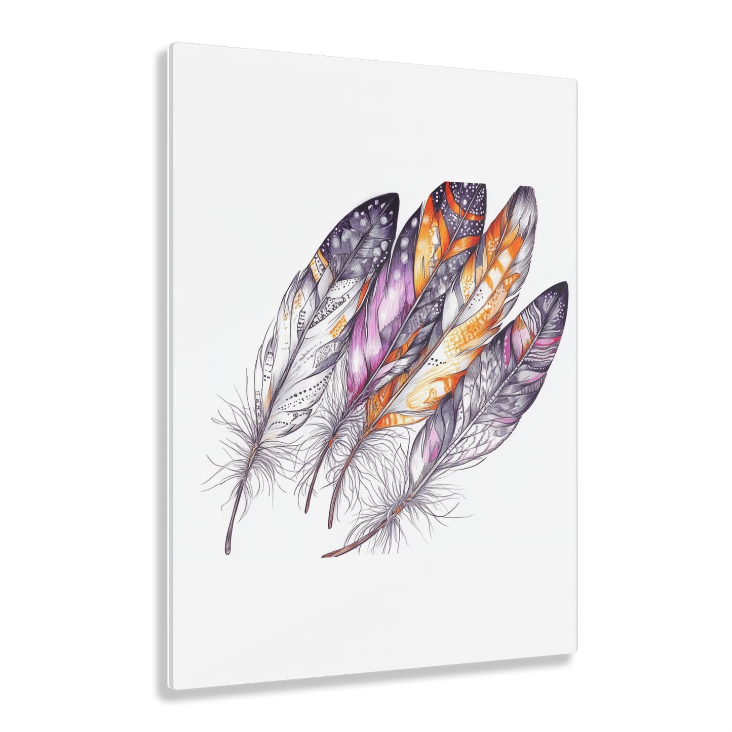 White Feather, Acrylic Prints