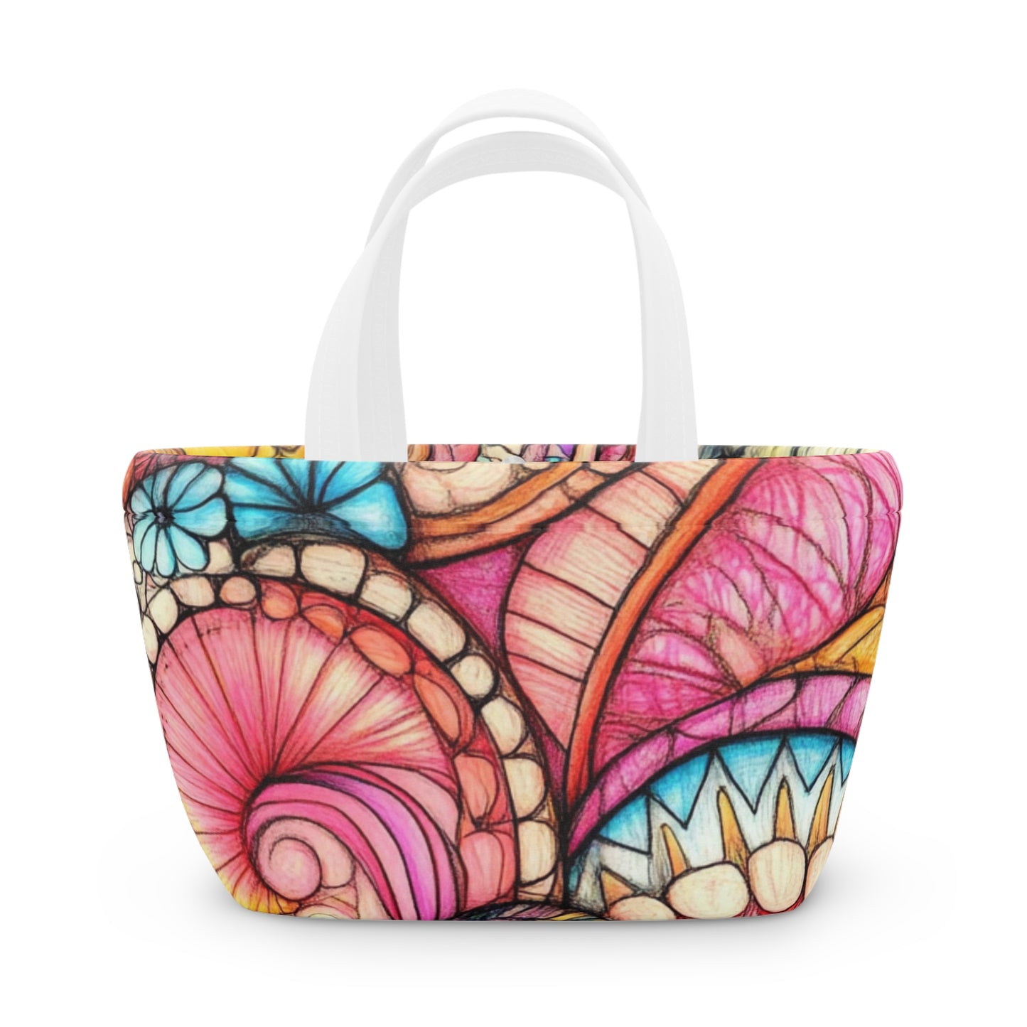 Abstract Seashell, Lunch Bag