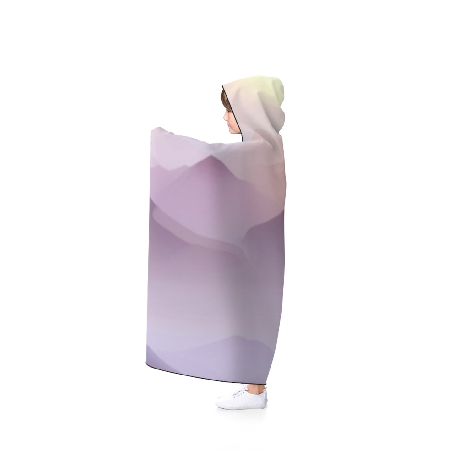 Purple Mountains, Unisex Hooded Blanket