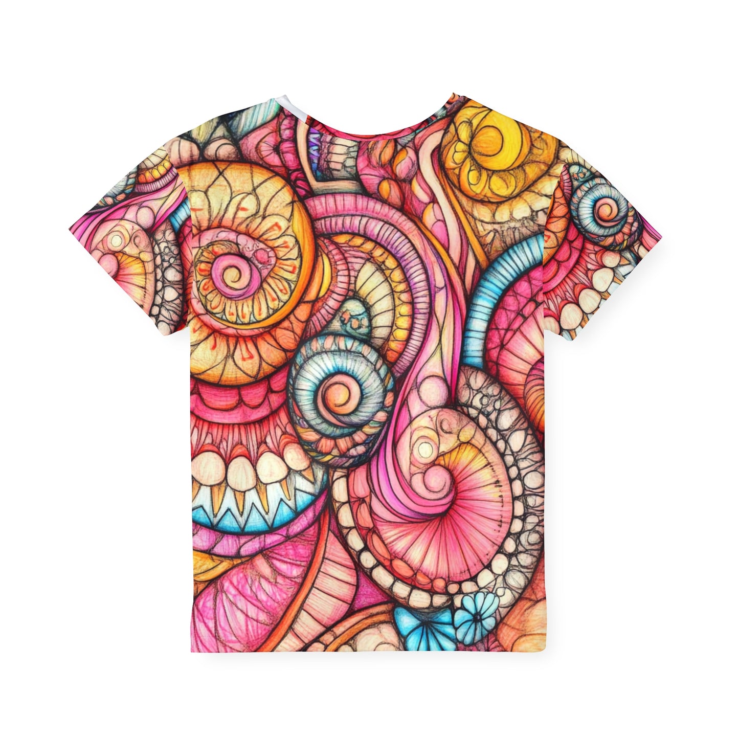 Abstract Seashell, Unisex Kids Sports Jersey (AOP)