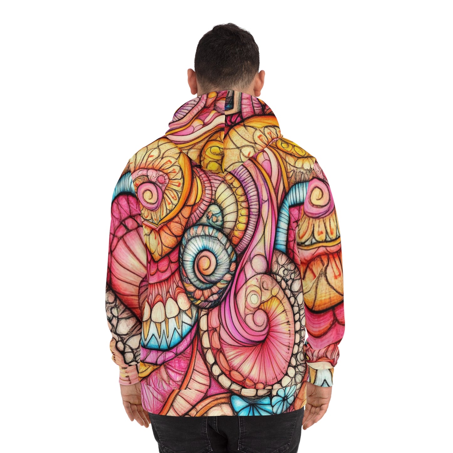 Abstract Seashell, Unisex Fashion Hoodie (AOP)