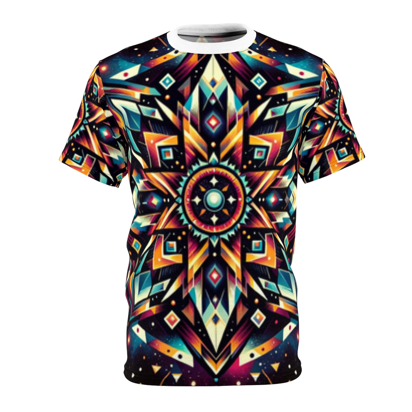 Geometric Tribal, Unisex Cut & Sew Tee (AOP)