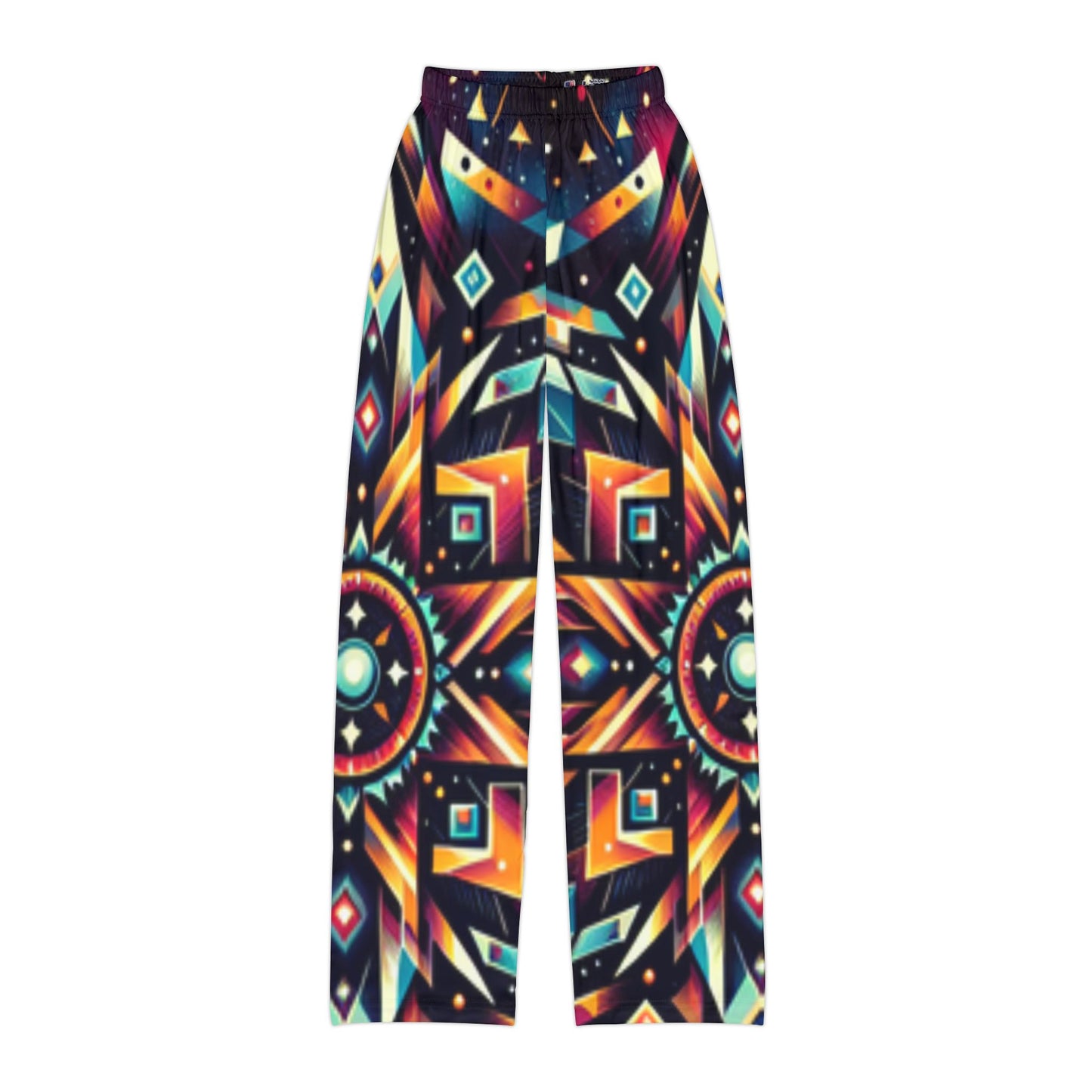 Geometric Tribal, Kids Pajama Pants (AOP)