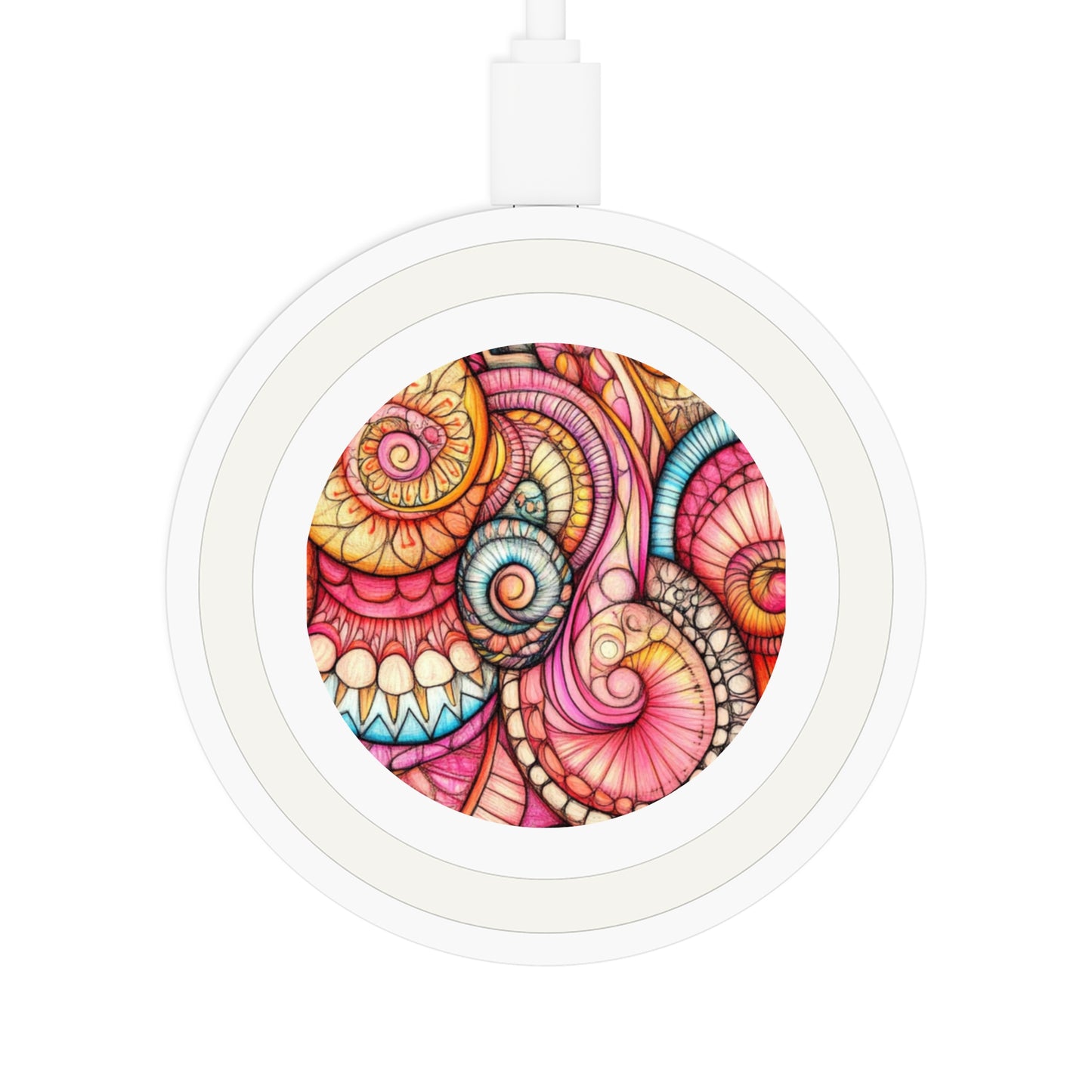 Abstract Seashell, Quake Wireless Charging Pad