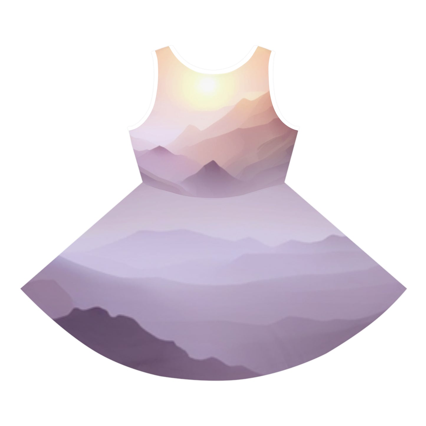 Purple Mountains, Girls' Sleeveless Sundress (AOP)