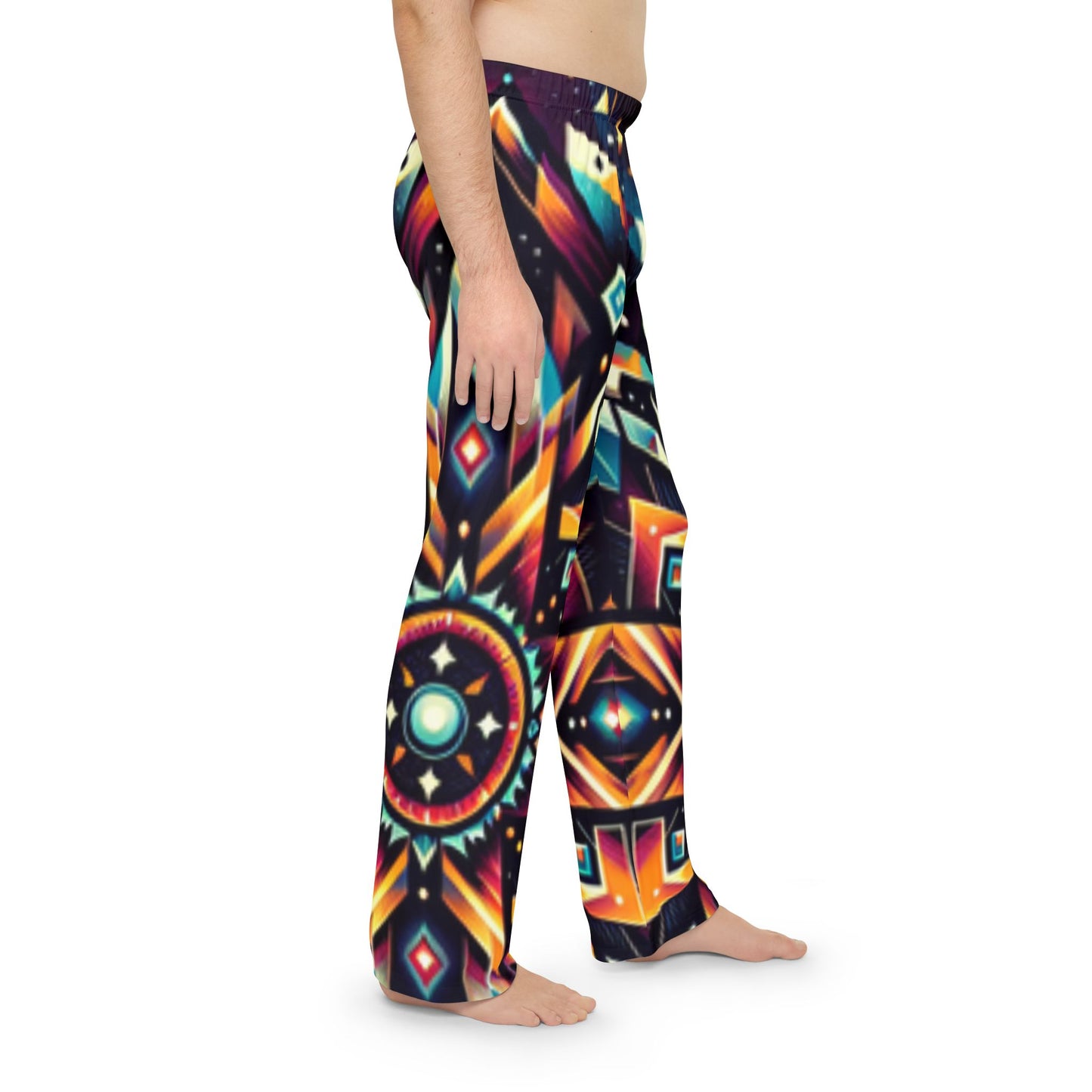 Geometric Tribal, Men's Pajama Pants (AOP)