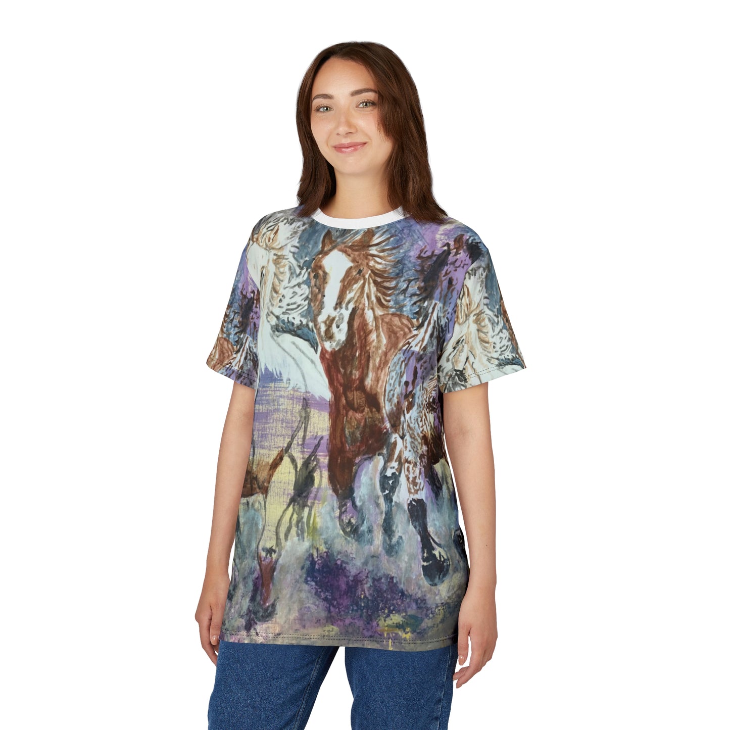 "Free as the Breeze" Unisex Tee, Horse Lovers Gift, Equestrian Apparel, Unique Graphic T-Shirt, Animal Art Clothing