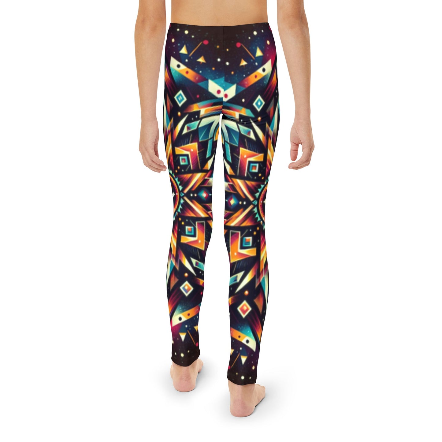 Geometric Tribal, Unisex Youth Full-Length Leggings (AOP)