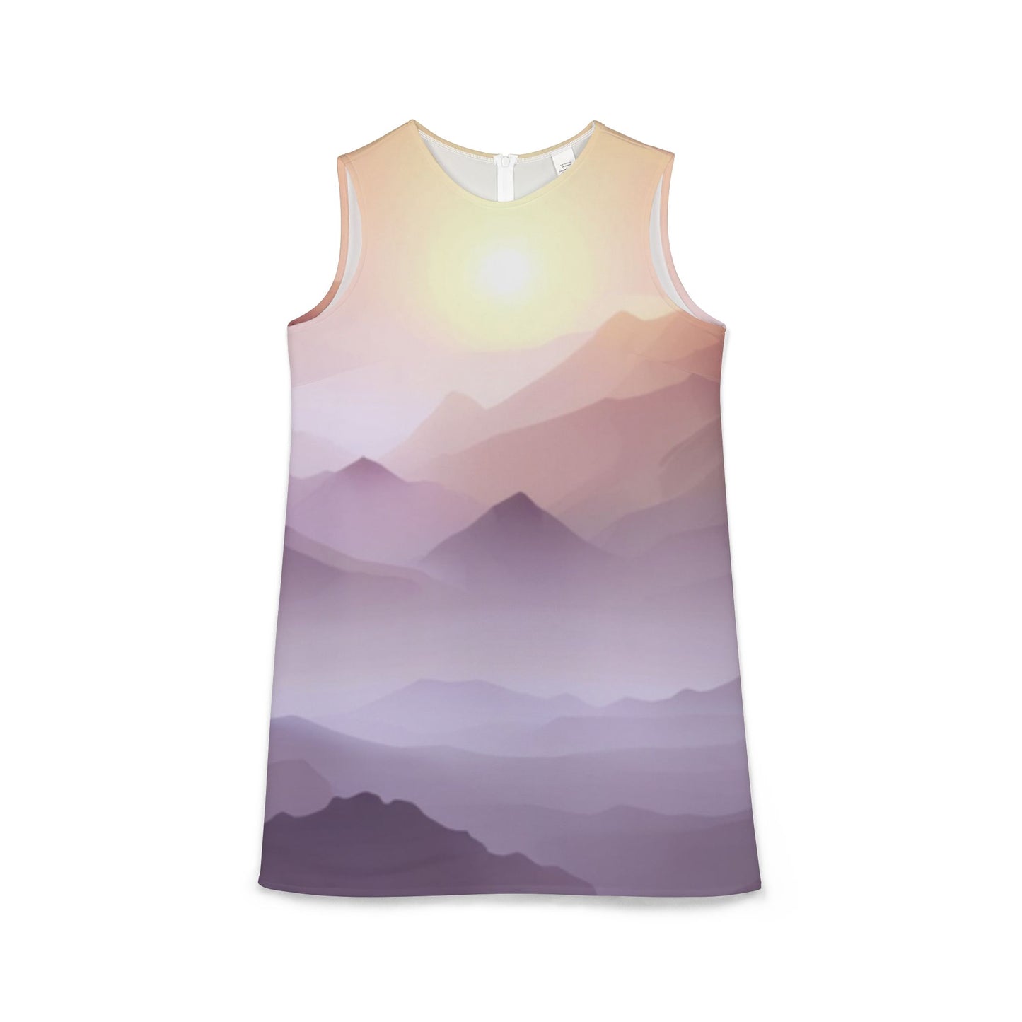 Purple Mountains, A-line Sleeveless Dress (AOP)