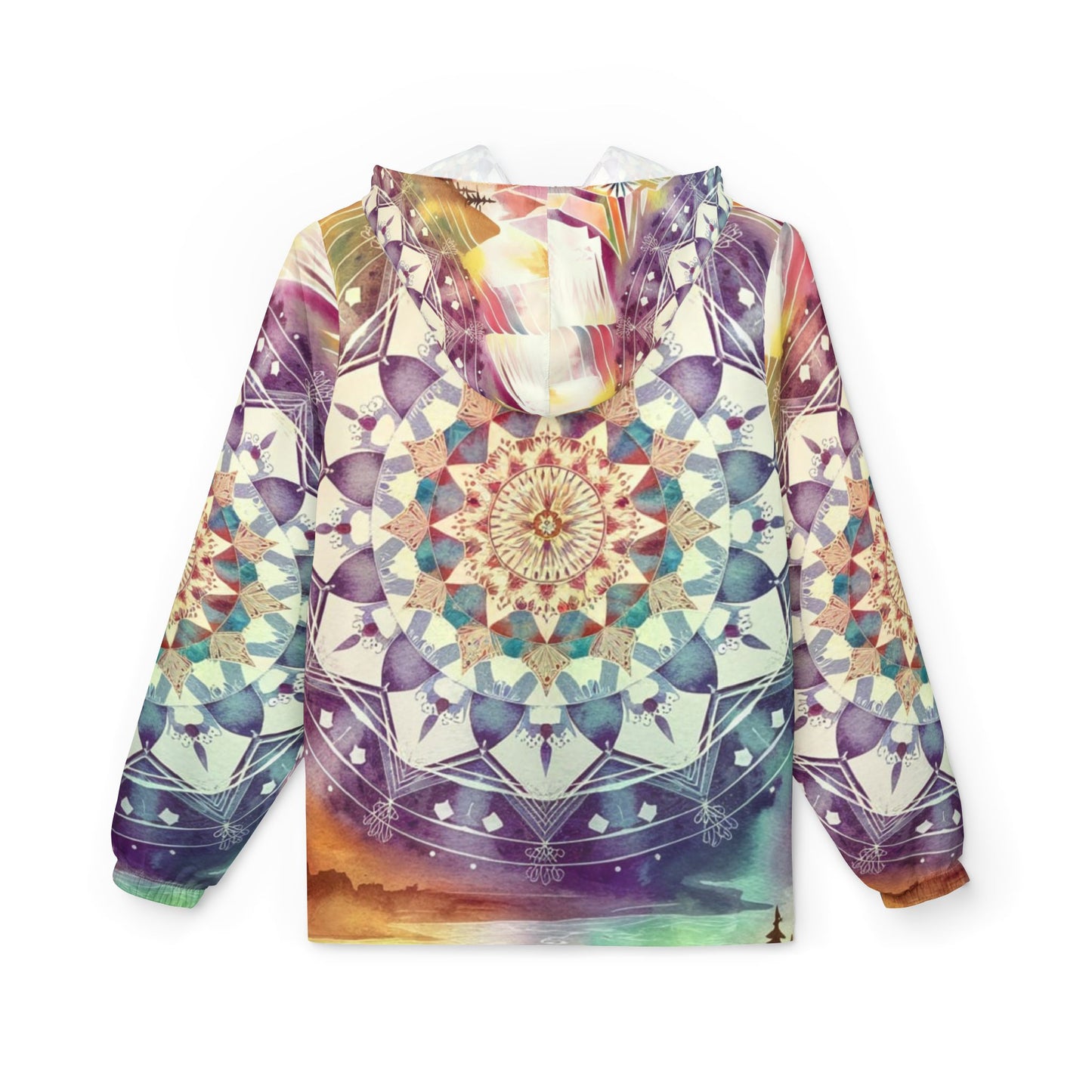 Geometric Pastel Rainbow,  Unisex Windbreaker Jacket (AOP)