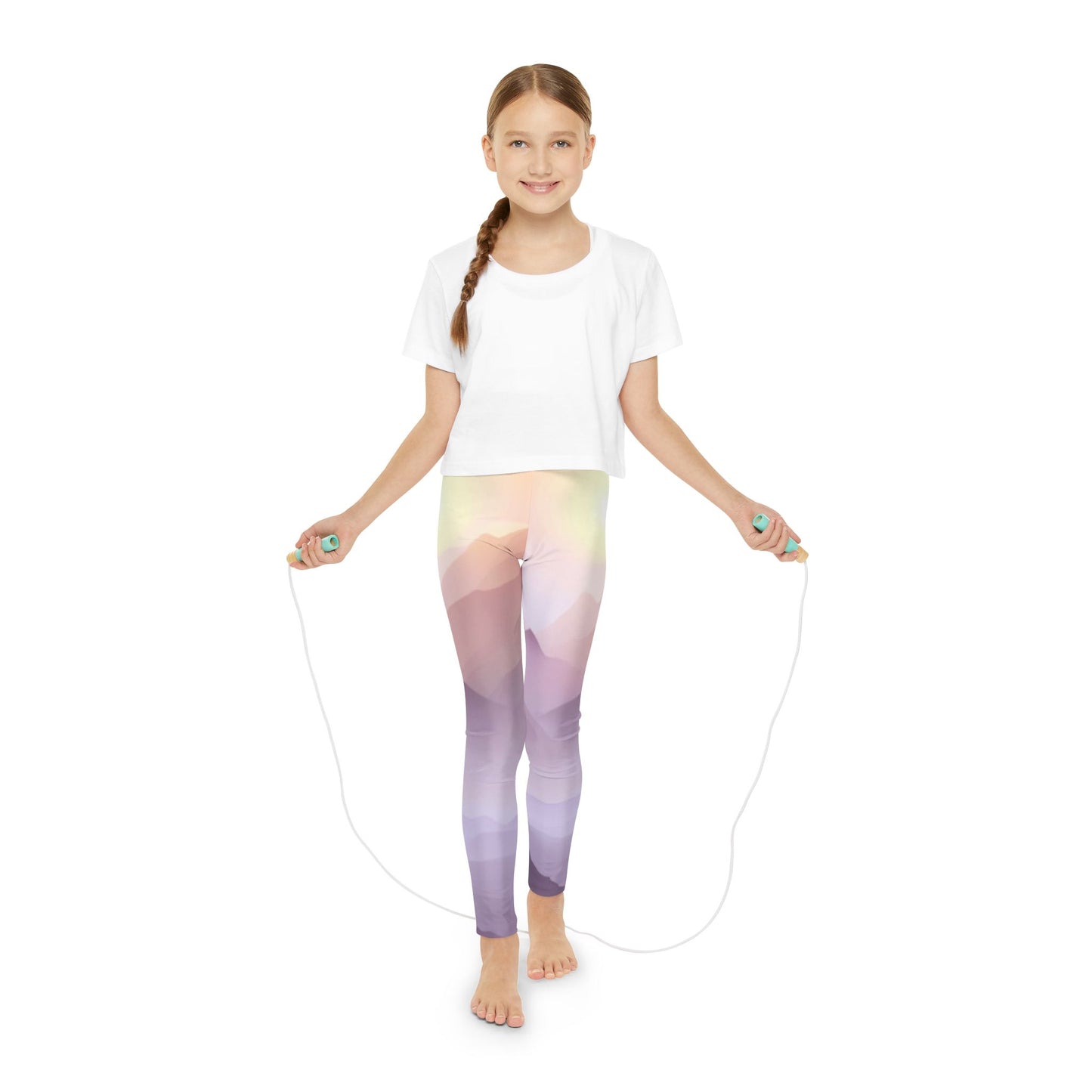 Purple Mountains, Unisex Youth Full-Length Leggings (AOP)