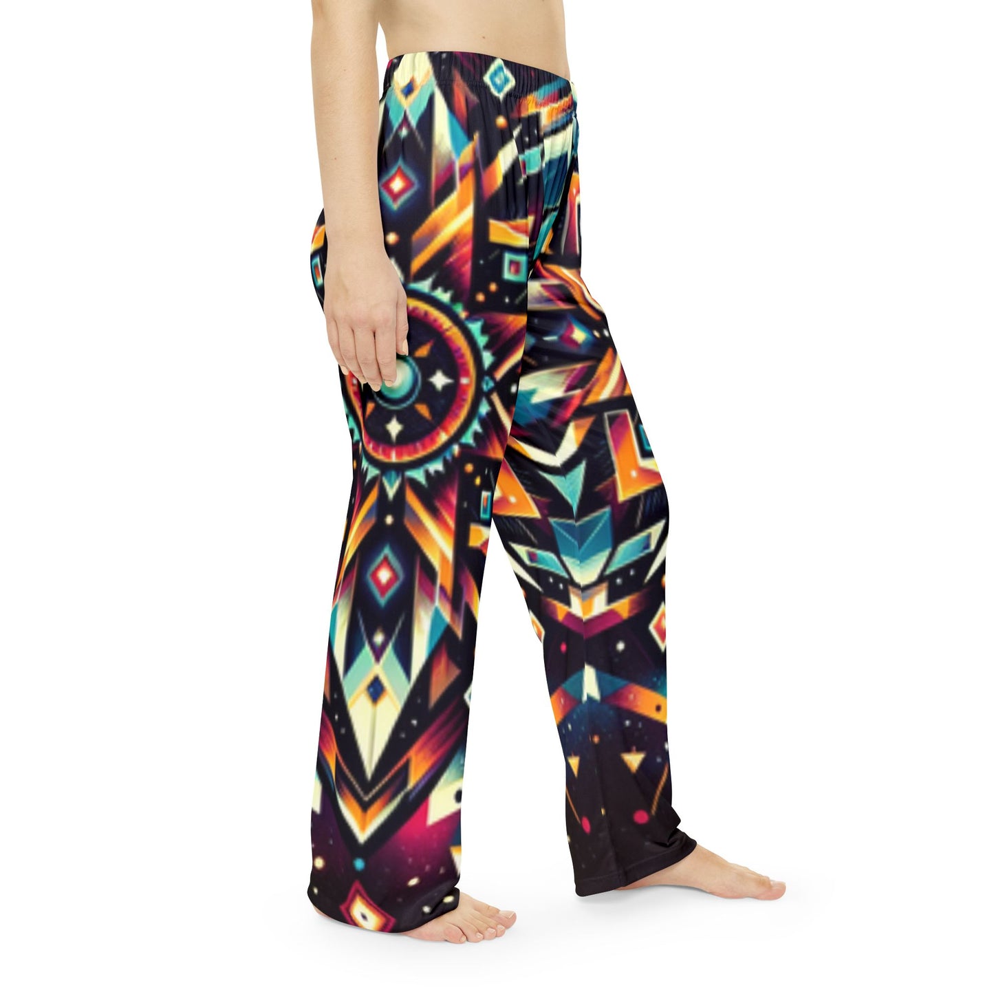 Geometric Tribal, Women's Pajama Pants (AOP)