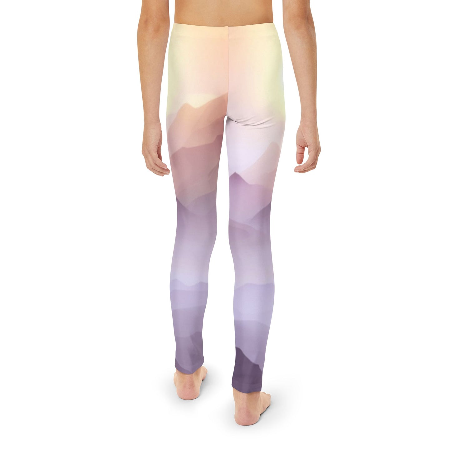 Purple Mountains, Unisex Youth Full-Length Leggings (AOP)