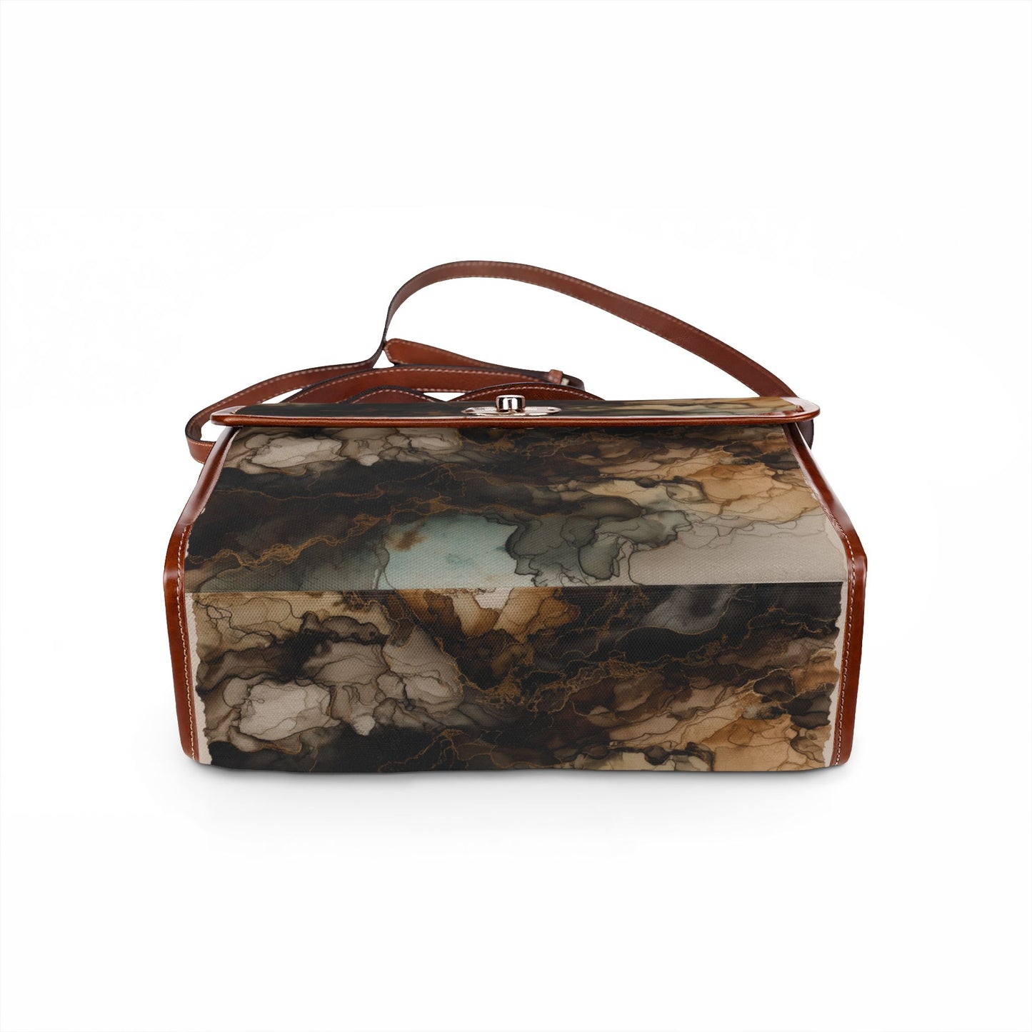 Earth Toned Watercolor, Canvas Bag