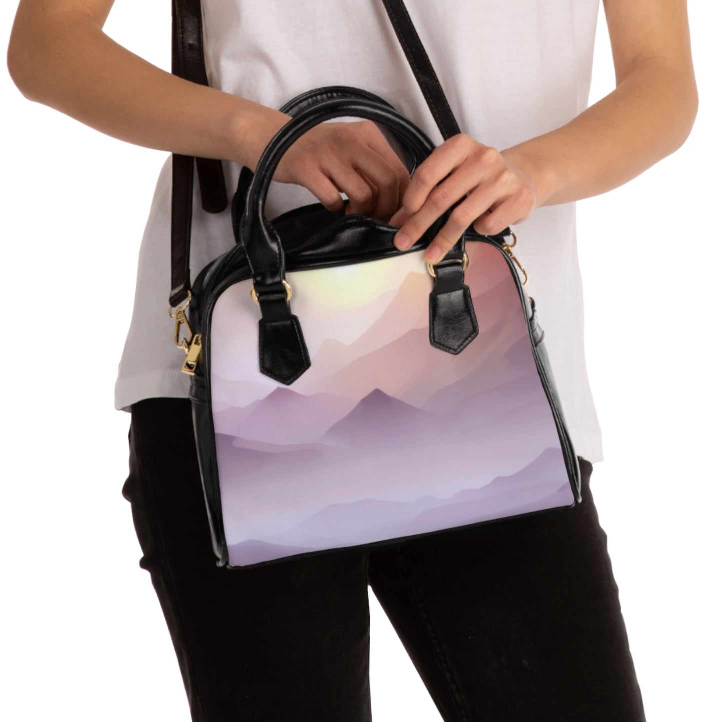 Purple Mountains, Shoulder Handbag