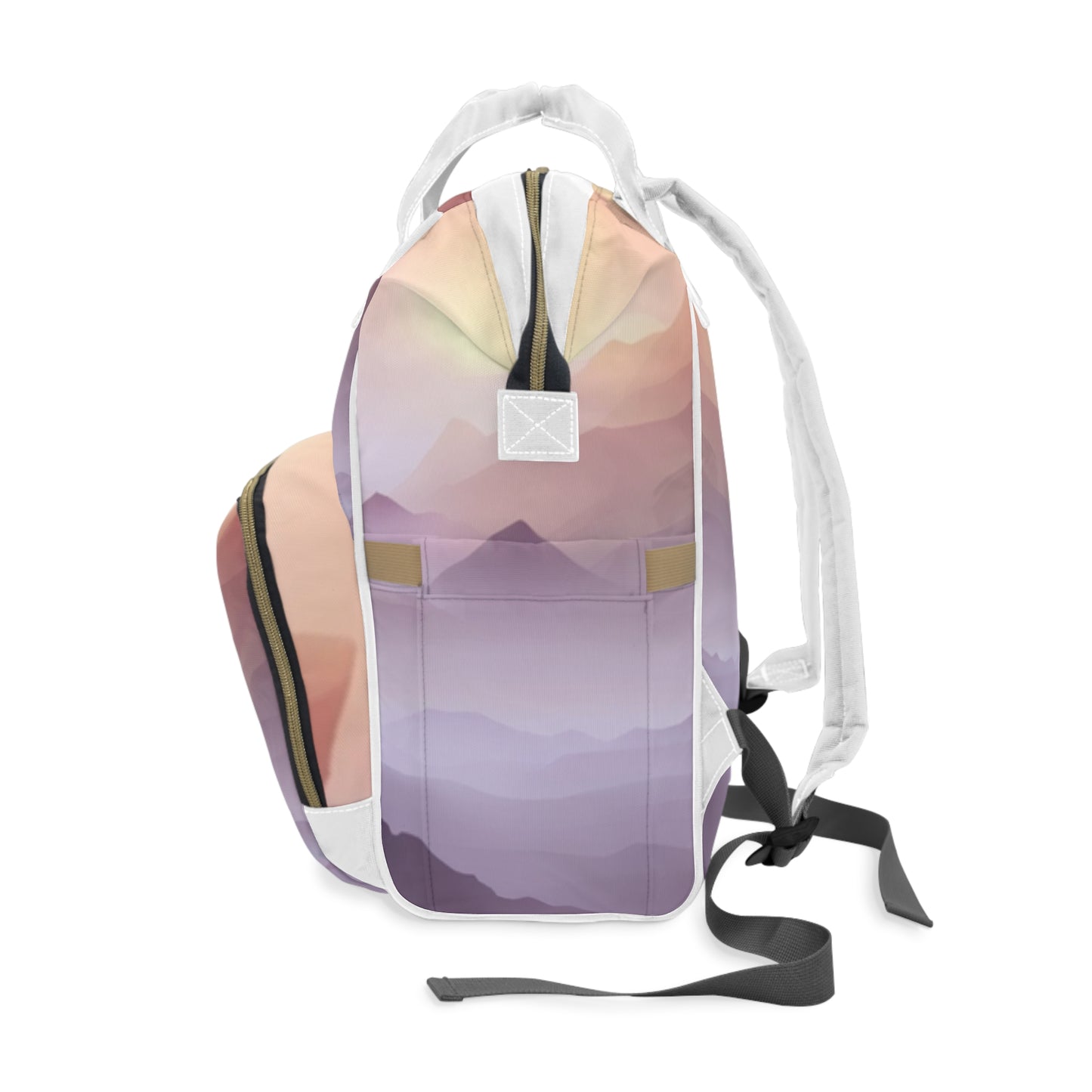 Purple Mountains, Multifunctional Diaper Backpack