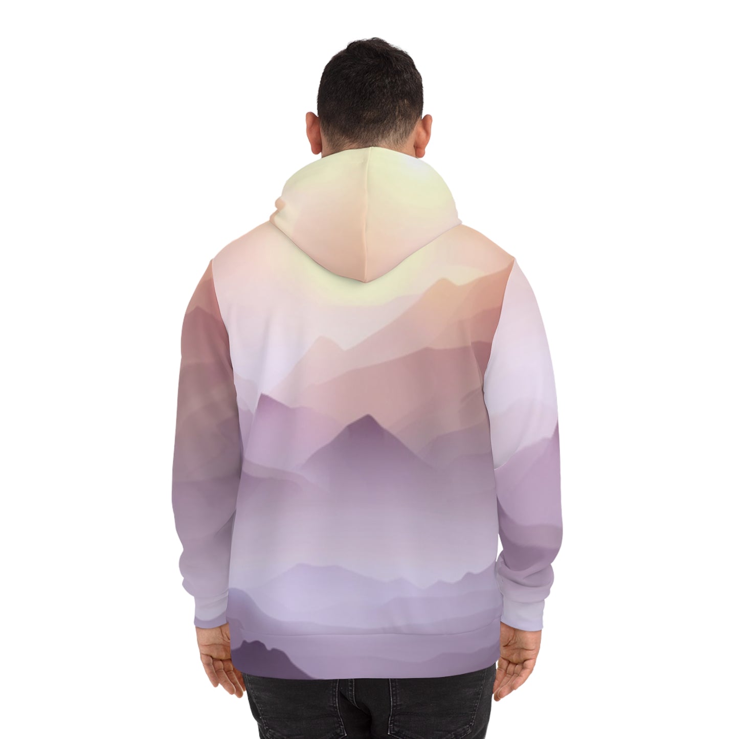 Purple Mountains, Unisex Fashion Hoodie (AOP)