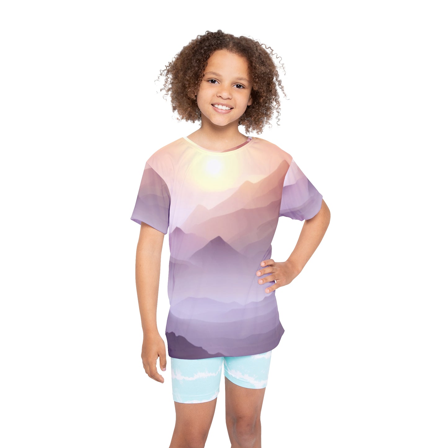 Purple Mountains, Unisex Kids Sports Jersey (AOP)