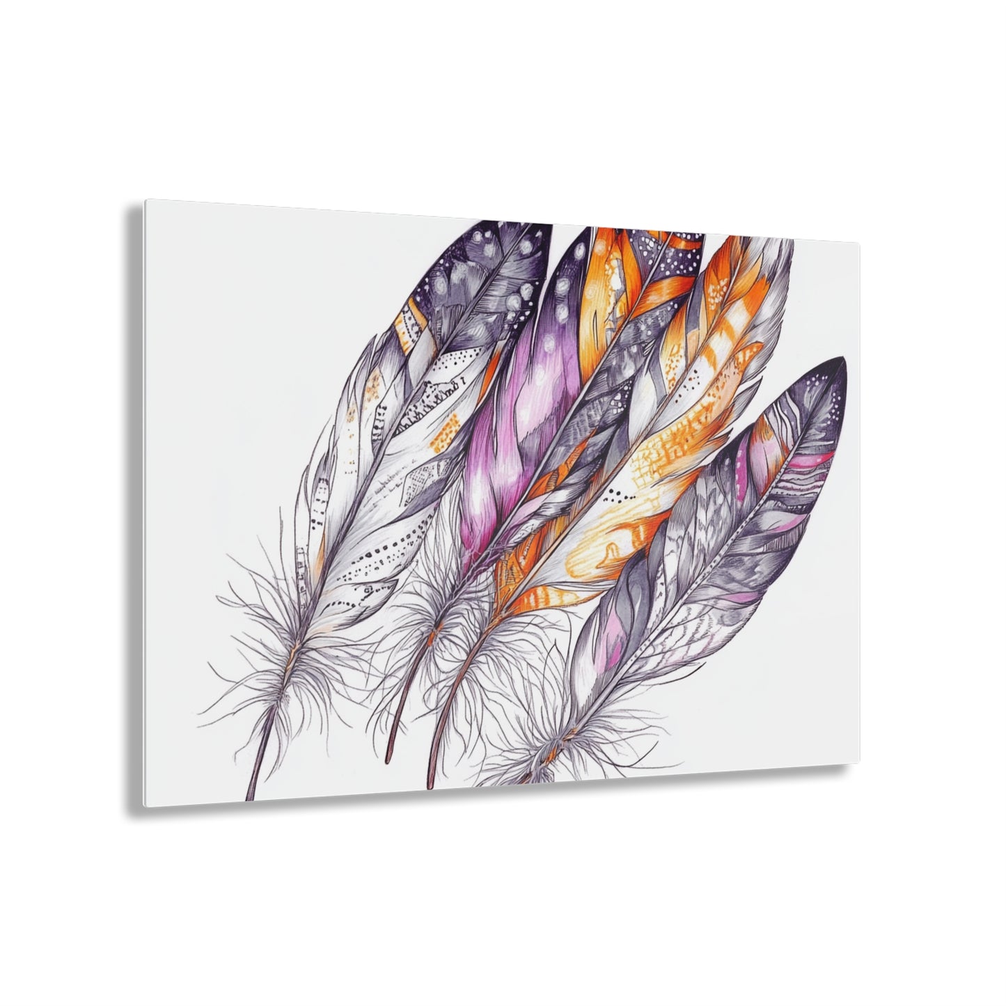 White Feather, Acrylic Prints