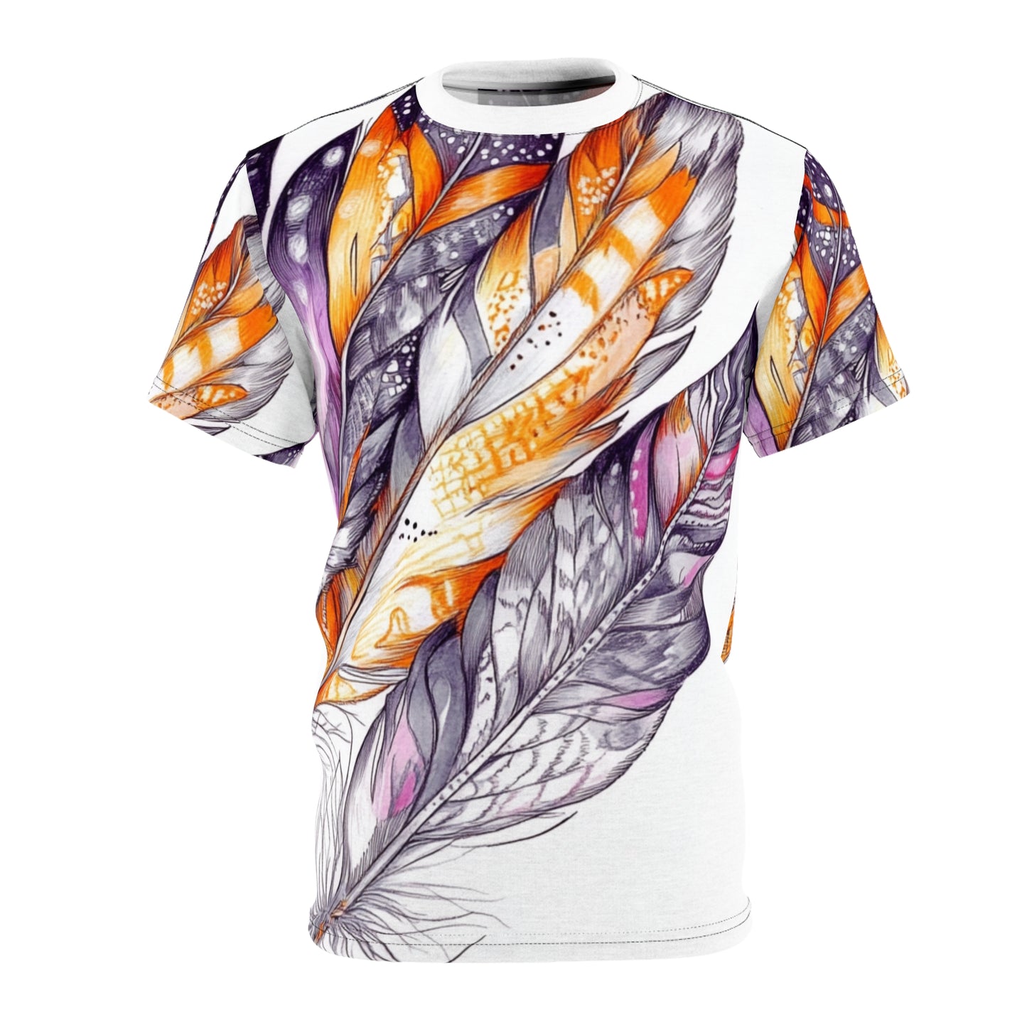 Abstract Seashell, Unisex Cut & Sew Tee (AOP)