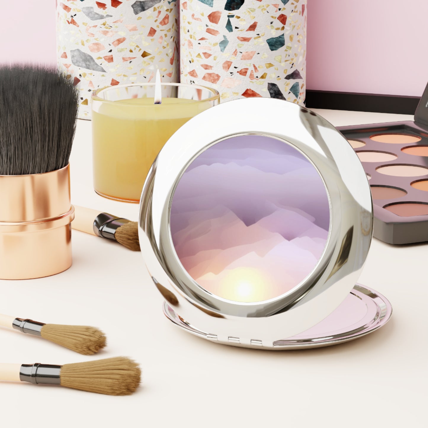 Purple Mountains, Compact Travel Mirror