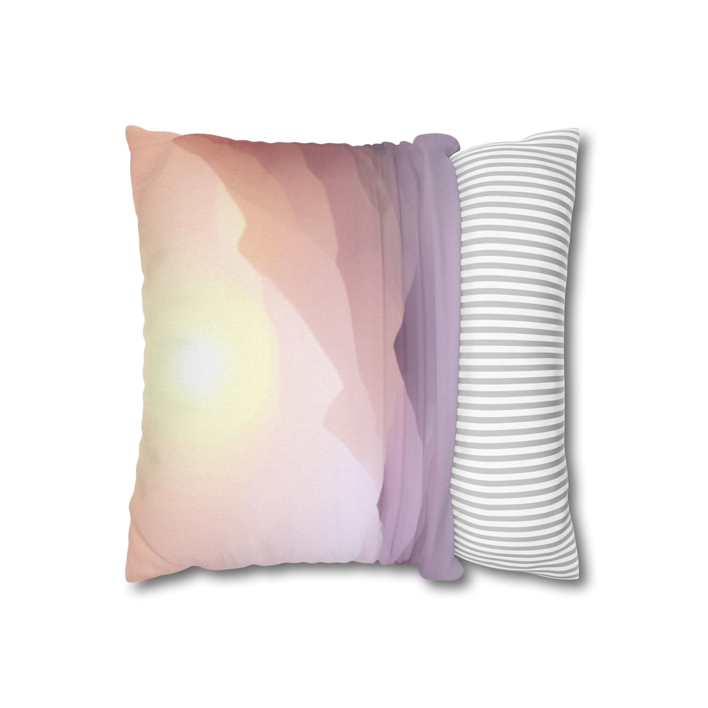 Purple Mountains, Polyester Square Pillowcase