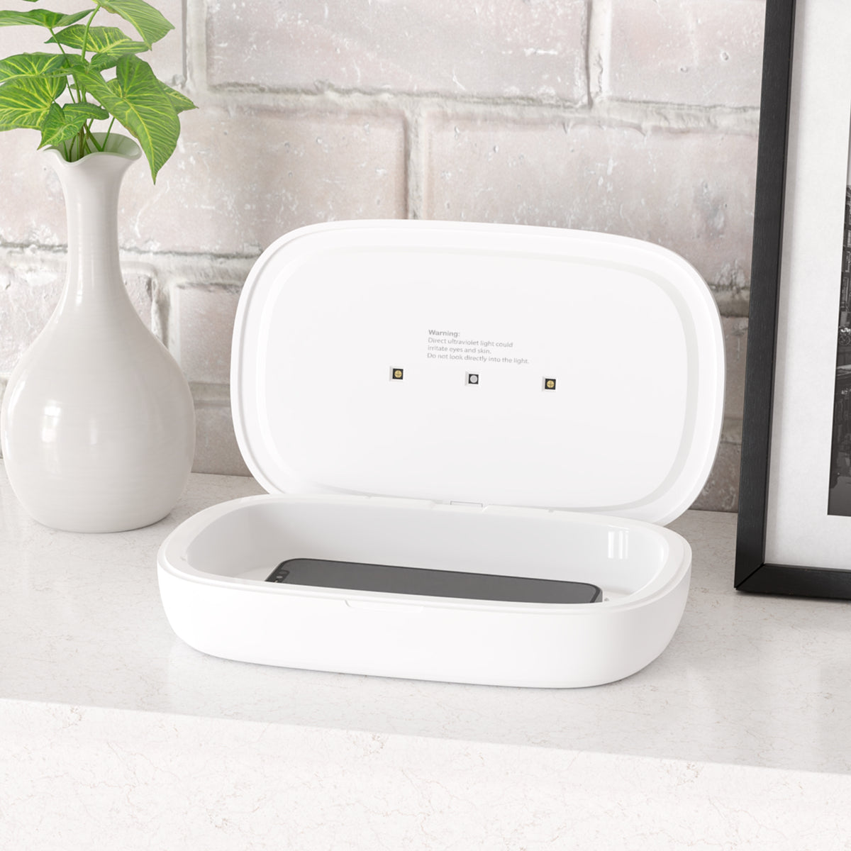 Soul of a Lion, Lion Watercolor UV Phone Sanitizer & Wireless Charging Pad