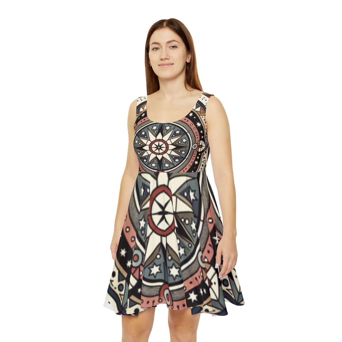 Sandstone, Women's Skater Dress (AOP)