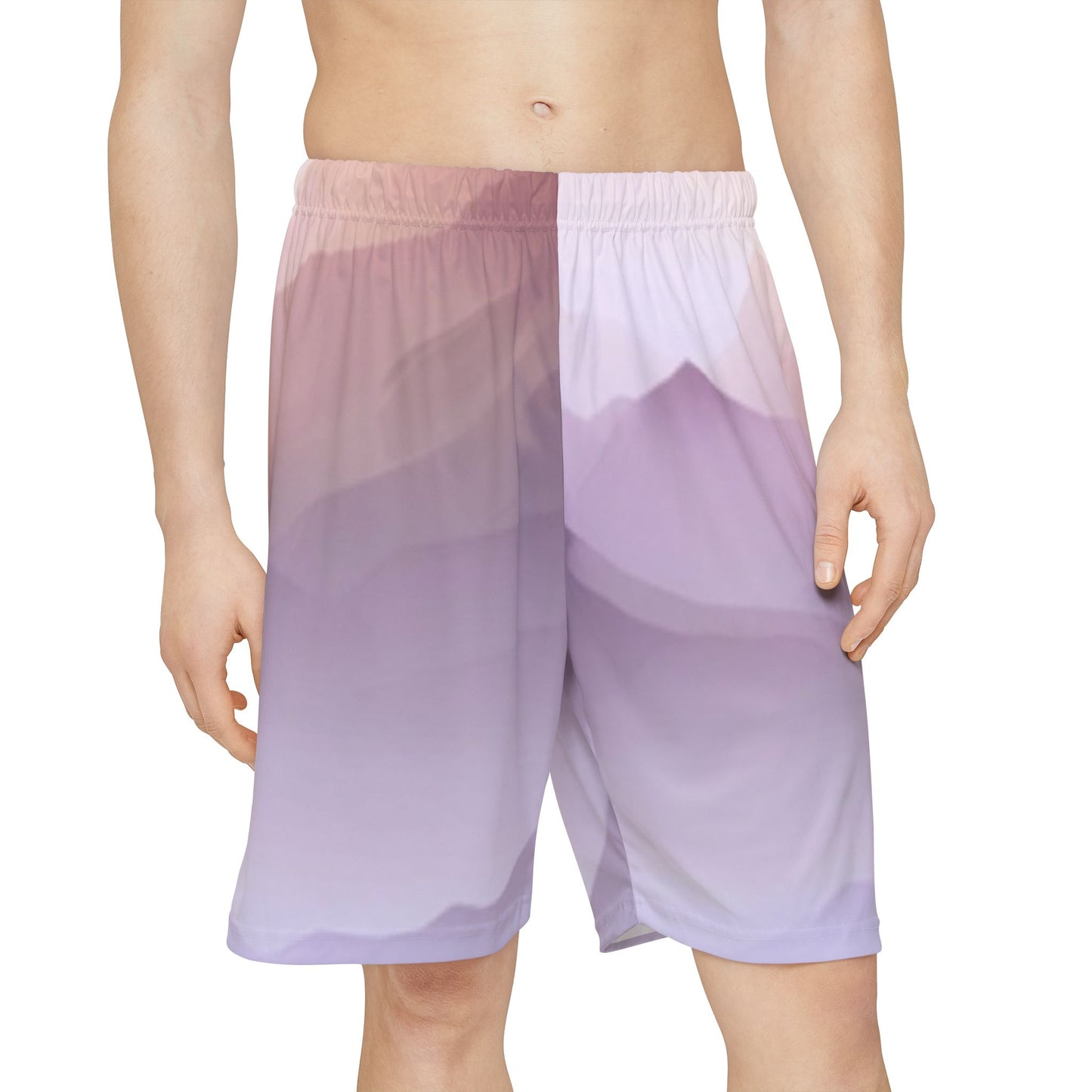 Purple Mountains, Men’s Sports Shorts (AOP)