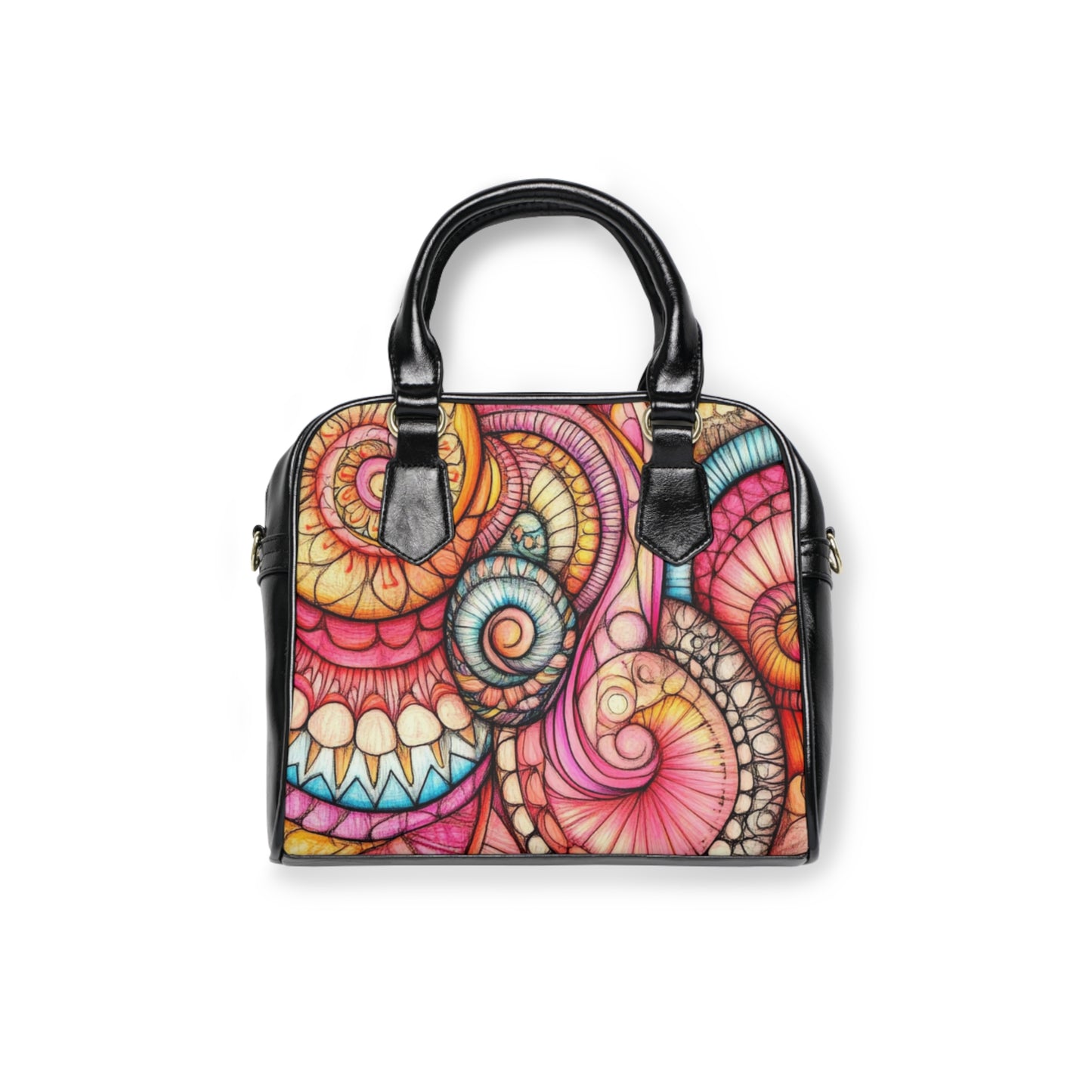 Abstract Seashell, Shoulder Handbag