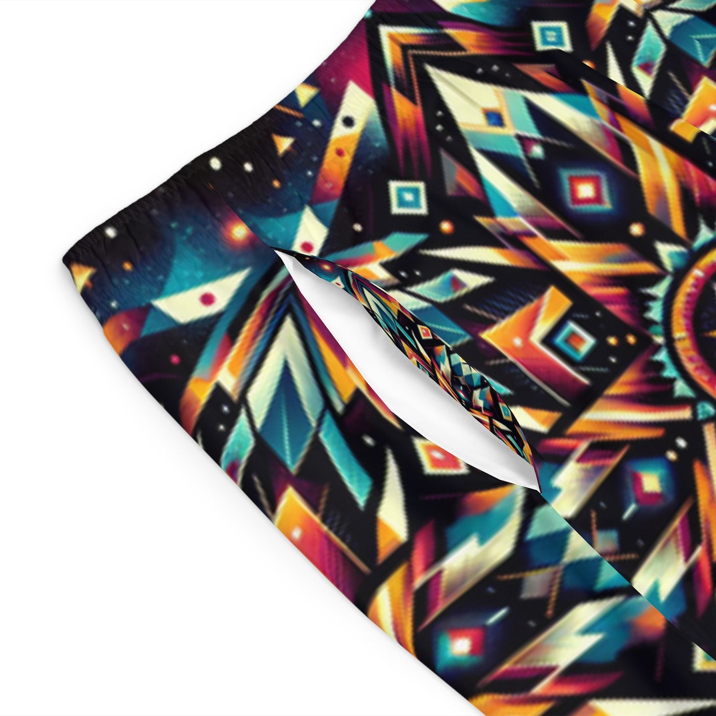 Geometric Tribal, Men's Board Shorts (AOP)