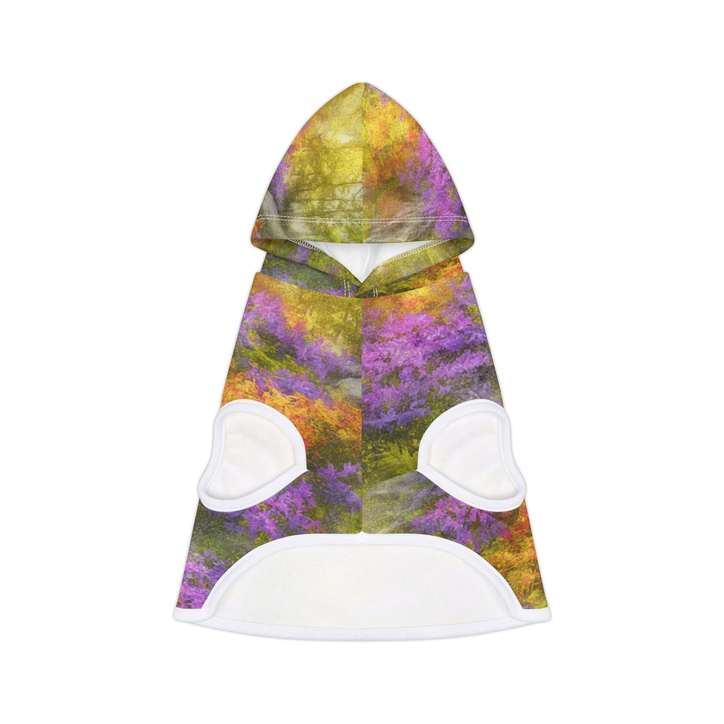 Lavender Gold Bloom, Pet Hoodie | Colorful Dog Sweater, Cozy Pet Apparel, Trendy Dog Clothes, Warm Furry Outfit, Pet Fashion Gift